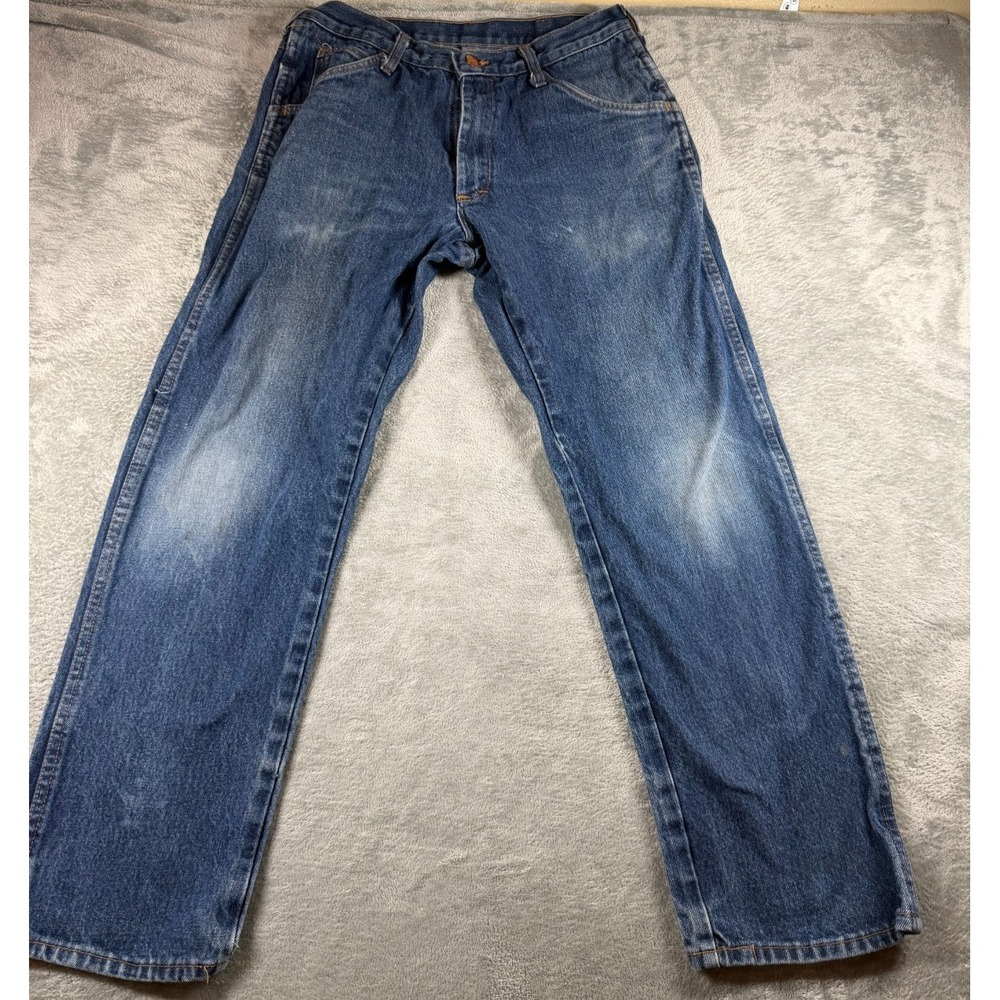 Round House Made in USA Jeans Men's 33x29 Blue Denim Workwear Straight Leg